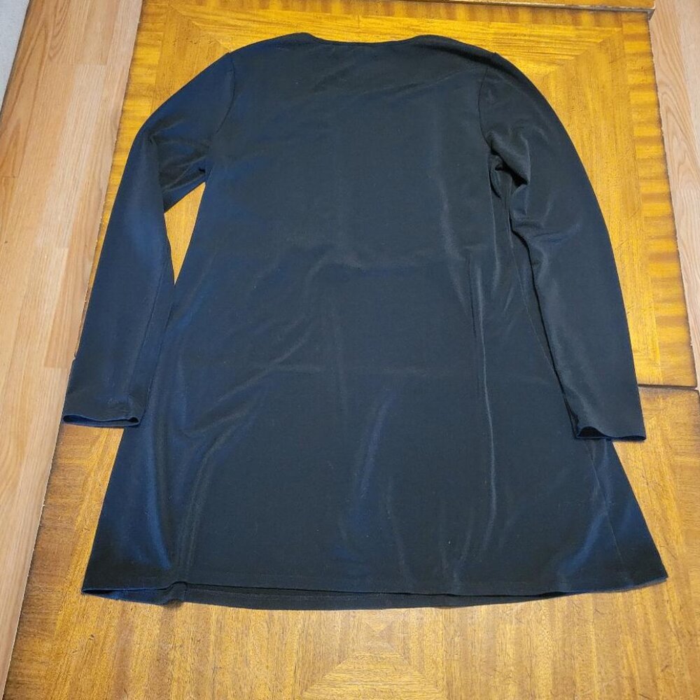 Bcbgeneration Black Ruffled Front Sheath Dress - image 6